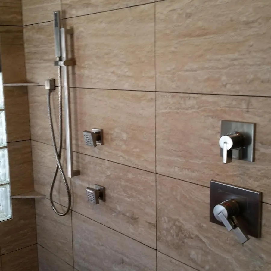 Shower fixture installation for Water Heater Replacement in Ward